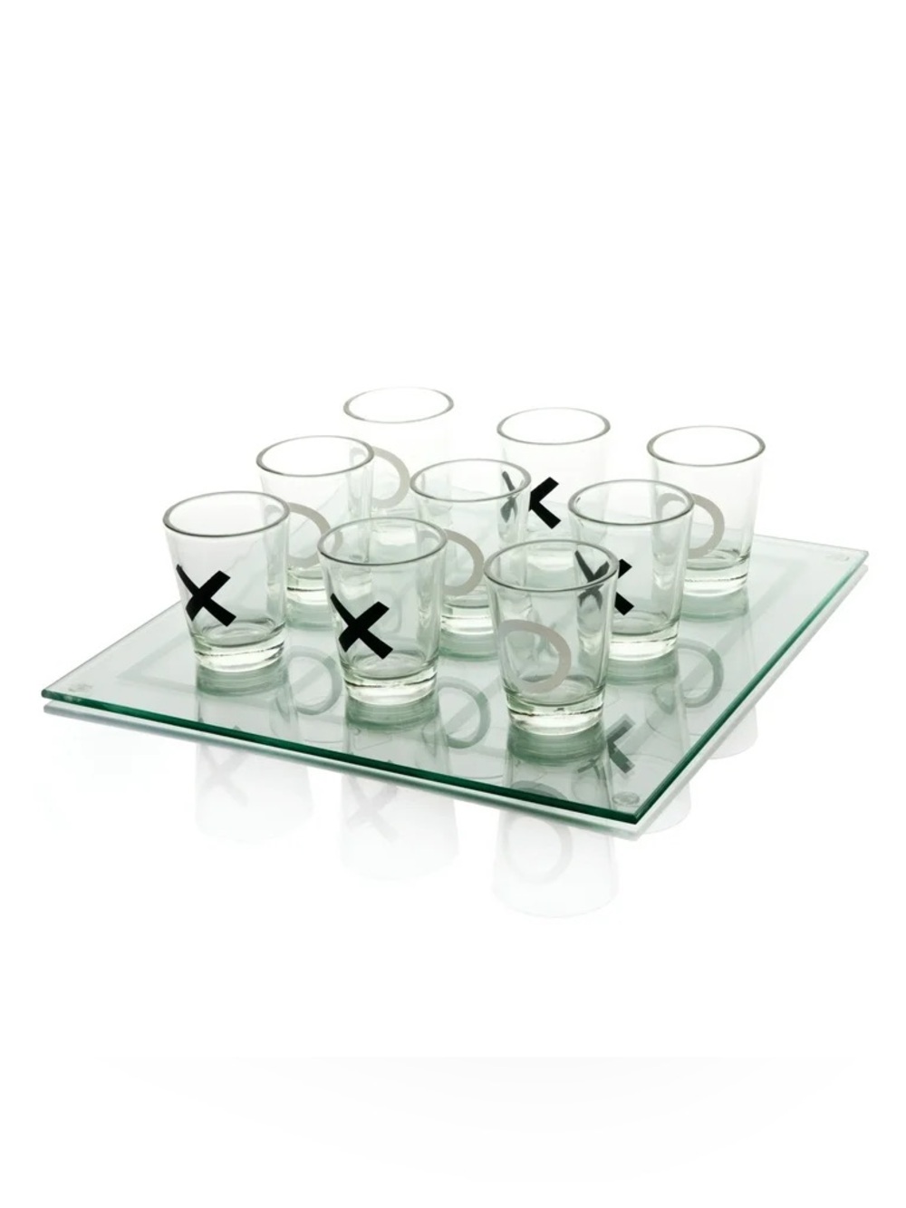 Tic Tac Shot Drinking Board Shot Glasses